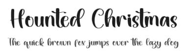 Hounted Christmas by FreshtypeINK — Script Handwritten Font — thumbnail 1