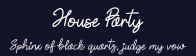 House Party by JSH creates — Script Handwritten Font — thumbnail 2