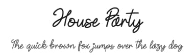 House Party by JSH creates — Script Handwritten Font — thumbnail 1