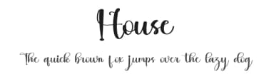 House by FreshtypeINK — Script Handwritten Font — thumbnail 1