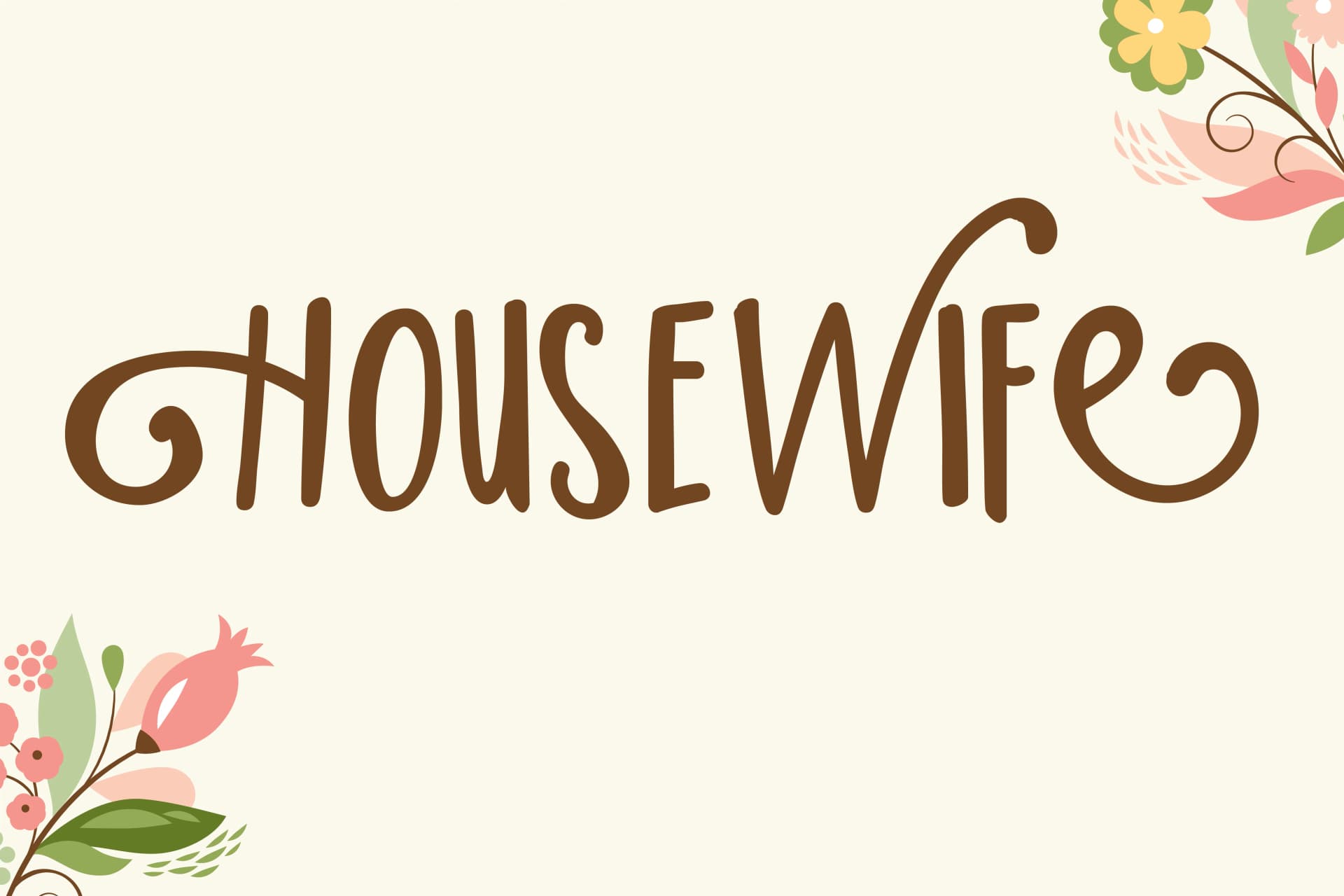 Housewife Font by Illustration Ink — Script Handwritten Font