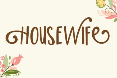 Housewife Font by Illustration Ink — Script Handwritten Font — thumbnail 1
