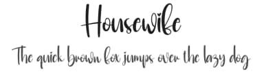 Housewife by Scratchones — Script Handwritten Font — thumbnail 1