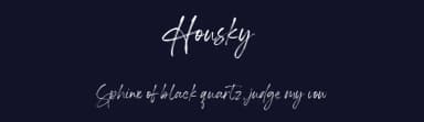 Housky by Geranium Space — Script Handwritten Font — thumbnail 2