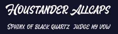Houstander Allcaps by Typia Nesia — Script Handwritten Font — thumbnail 2