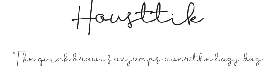 Housttik by StudioAKTYPE — Script Handwritten Font
