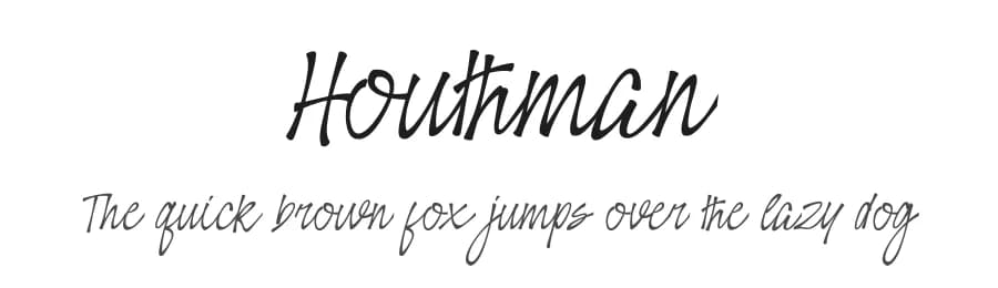 Houthman by ToniStudio — Script Handwritten Font