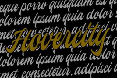 Hovercity Font by madhavey — Script Handwritten Font — thumbnail 7