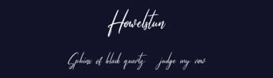 Howelstun by Maulana Creative — Script Handwritten Font — thumbnail 2