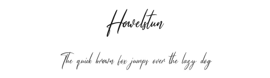 Howelstun by Maulana Creative — Script Handwritten Font