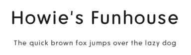 Howie's Funhouse by KozacDesign — Sans Serif Font — thumbnail 1