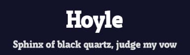 Hoyle by Måns Grebäck — Serif Font — thumbnail 2