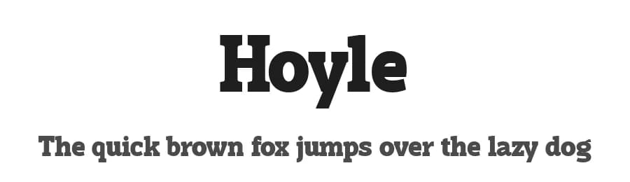 Hoyle by Måns Grebäck — Serif Font
