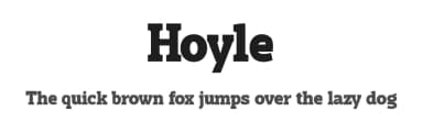 Hoyle by Måns Grebäck — Serif Font — thumbnail 1