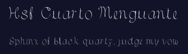 Hsf Cuarto Menguante by Hanny  Sandoval — Script Handwritten Font — thumbnail 2