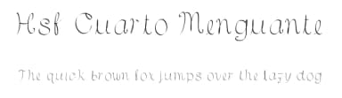 Hsf Cuarto Menguante by Hanny  Sandoval — Script Handwritten Font — thumbnail 1