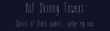 Hsf Skinny Towers by Hanny  Sandoval — Script Handwritten Font — thumbnail 2
