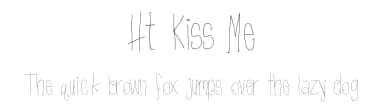 Ht Kiss Me by Holly Trimmer — Script Handwritten Font — thumbnail 1