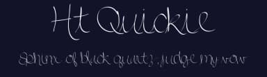 Ht Quickie by Holly Trimmer — Script Handwritten Font — thumbnail 2