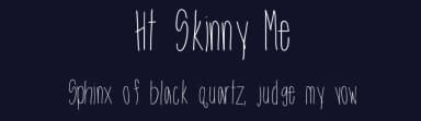 Ht Skinny Me by Holly Trimmer — Script Handwritten Font — thumbnail 2