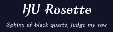 HU Rosette by Heumm Design — Sans Serif Font — thumbnail 2