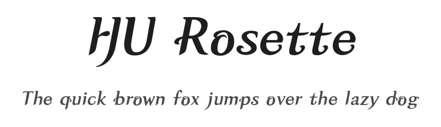 HU Rosette by Heumm Design — Sans Serif Font — preview 1