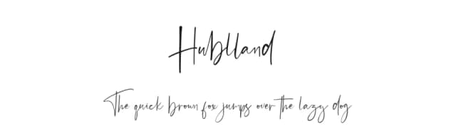 Hublland by SpoonSummer — Script Handwritten Font