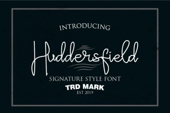 Huddersfield Font by Minimal Movement — Script Handwritten Font