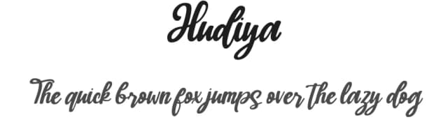 Hudiya by Asd Studio — Script Handwritten Font
