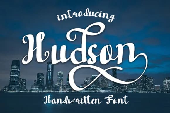 Hudson Font by wny79 by wny79 — Script Handwritten Font — preview 1