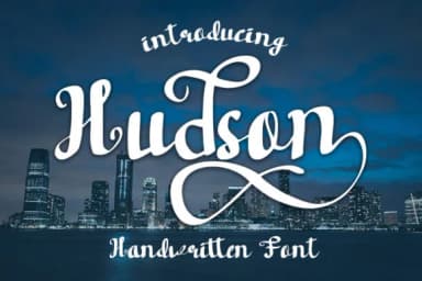 Hudson Font by wny79 by wny79 — Script Handwritten Font — thumbnail 1