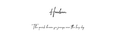 Hudson by alphArtype — Script Handwritten Font — thumbnail 1