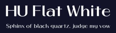 HU Flat White by Heumm Design — Sans Serif Font — thumbnail 2