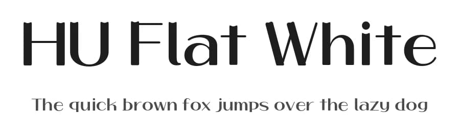 HU Flat White by Heumm Design — Sans Serif Font — preview 1