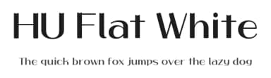 HU Flat White by Heumm Design — Sans Serif Font — thumbnail 1