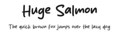 Huge Salmon by MJType — Script Handwritten Font — thumbnail 1