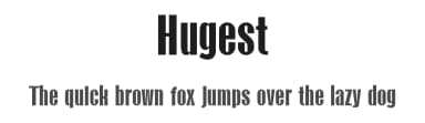 Hugest by Graphicxell — Sans Serif Font — thumbnail 1