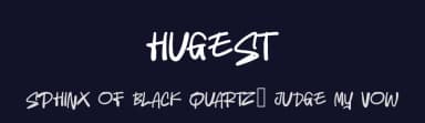 Hugest by selawetype — Script Handwritten Font — thumbnail 2