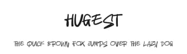 Hugest by selawetype — Script Handwritten Font — thumbnail 1