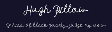 Hugh Pillow by nomlimofont — Script Handwritten Font — thumbnail 2