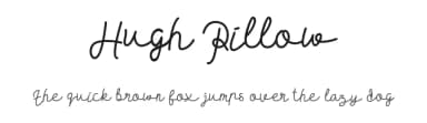 Hugh Pillow by nomlimofont — Script Handwritten Font — thumbnail 1
