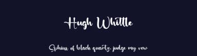 Hugh Whittle by Kong Font — Script Handwritten Font — thumbnail 2