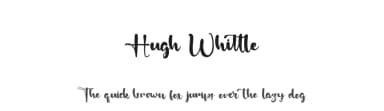 Hugh Whittle by Kong Font — Script Handwritten Font — thumbnail 1