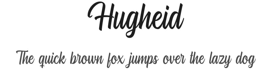 Hugheid by Hendra Pratama — Script Handwritten Font