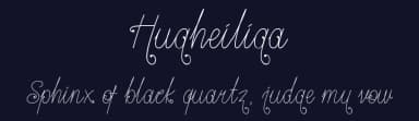 Hugheiliga by Waluyo Raharjo — Script Handwritten Font — thumbnail 2