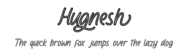Hugnesh by Ditatype — Script Handwritten Font — thumbnail 1