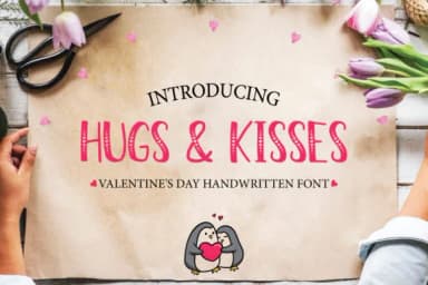 Hugs & Kisses Font by creativespace — Script Handwritten Font — thumbnail 1