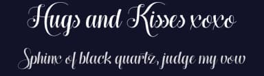 Hugs and Kisses xoxo by Misti's Fonts — Script Handwritten Font — thumbnail 2