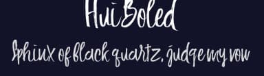 Hui Boled by Hindra Permana — Script Handwritten Font — thumbnail 2