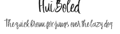 Hui Boled by Hindra Permana — Script Handwritten Font — thumbnail 1